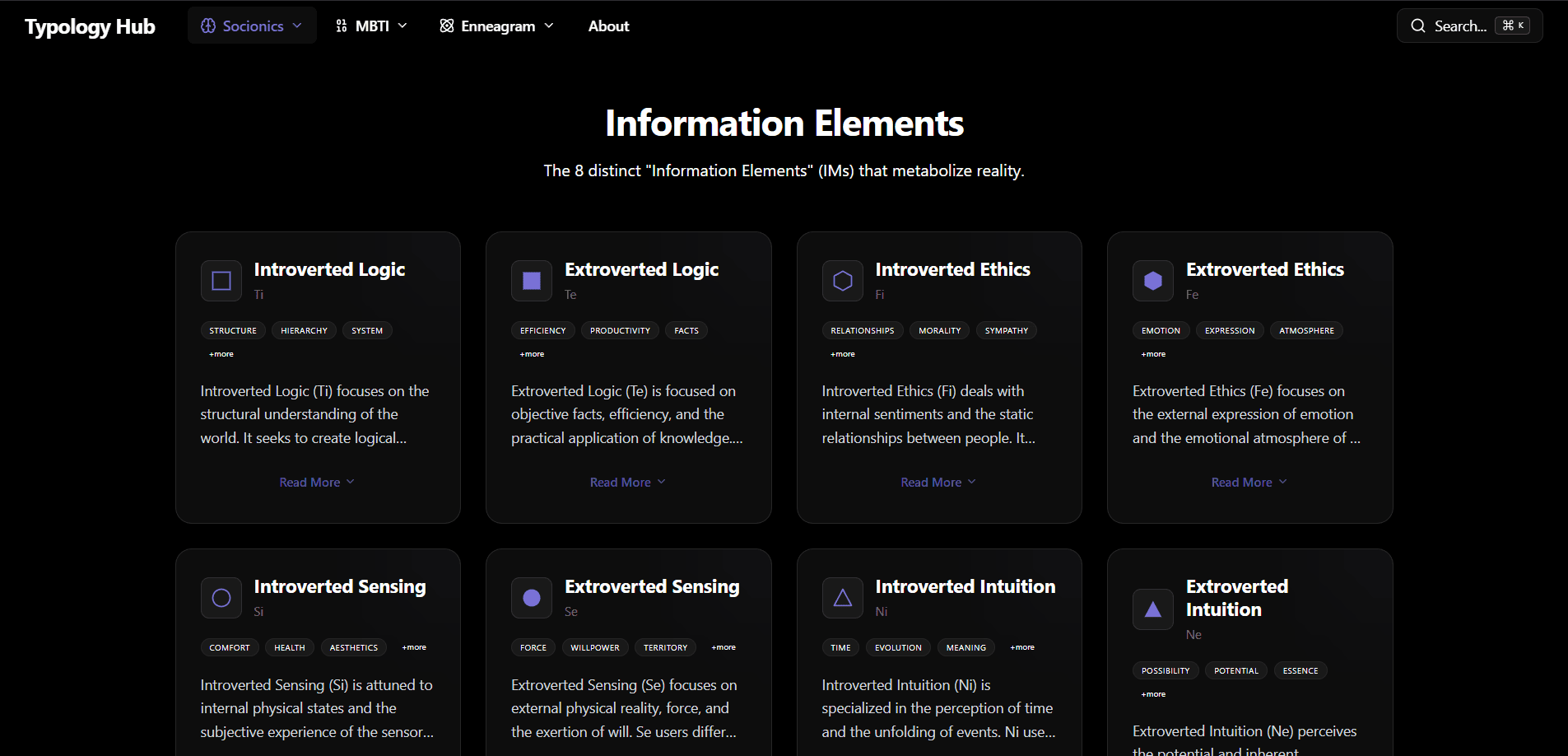 Typology Hub - Screen 3